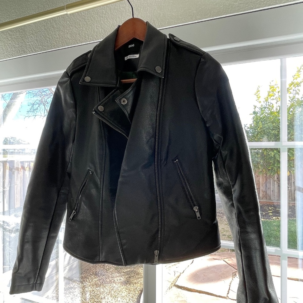 BDG vegan leather jacket size S